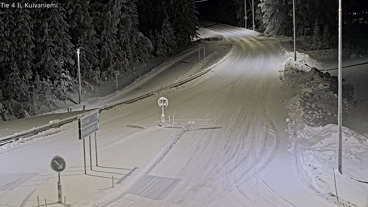 Weather Camera Image Väg 4 Ii, Kuivaniemi, Ii, Pohjois-Pohjanmaa