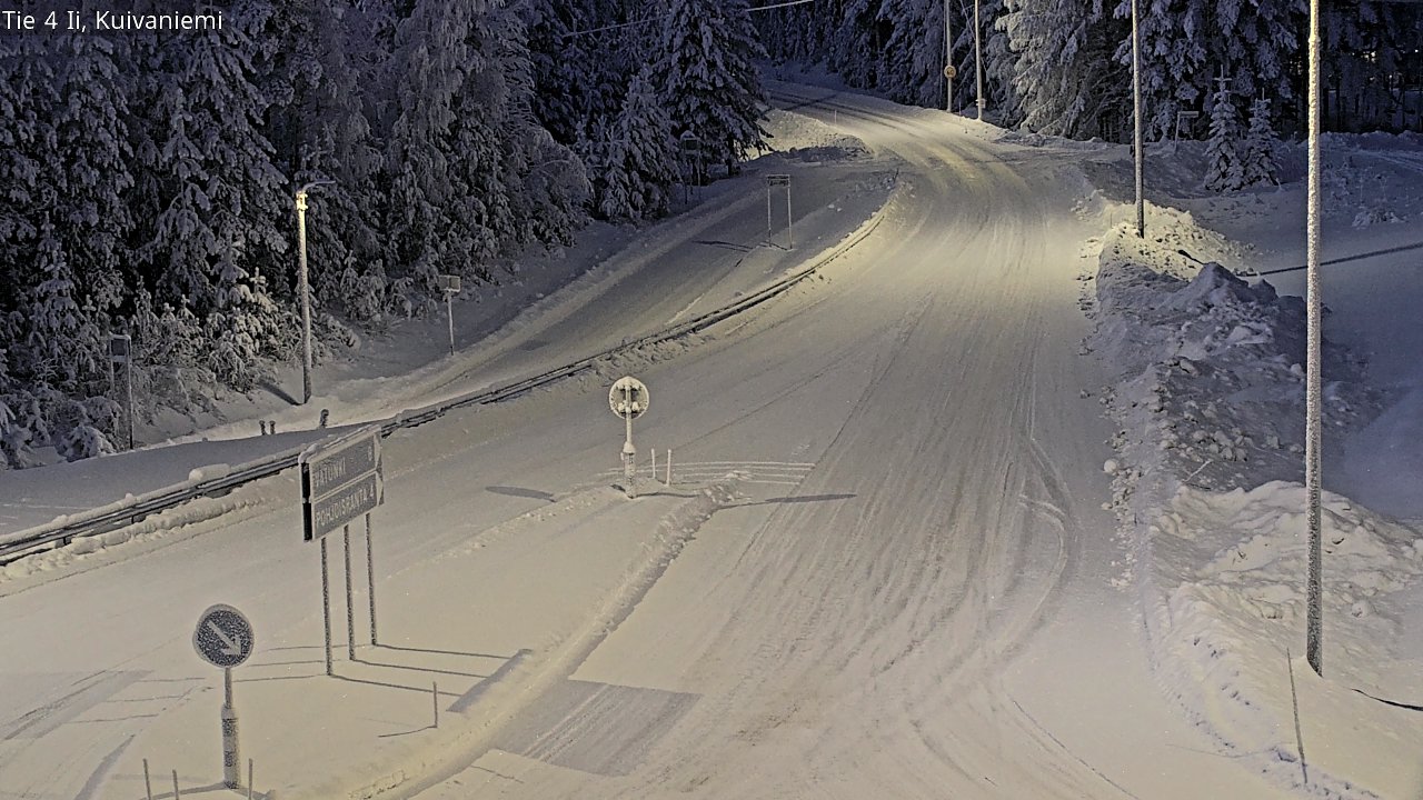 Weather Camera Image Väg 4 Ii, Kuivaniemi, Ii, Pohjois-Pohjanmaa