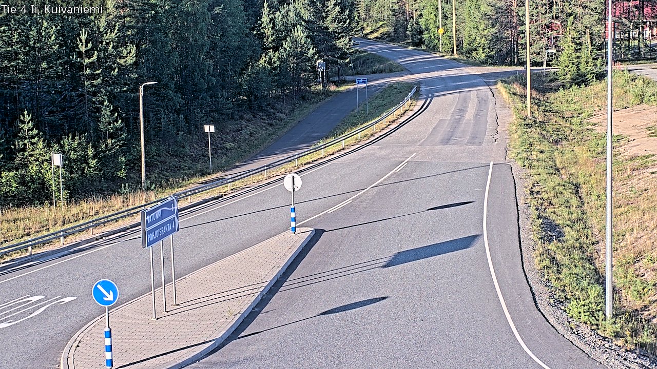 Weather Camera Image Väg 4 Ii, Kuivaniemi, Ii, Pohjois-Pohjanmaa