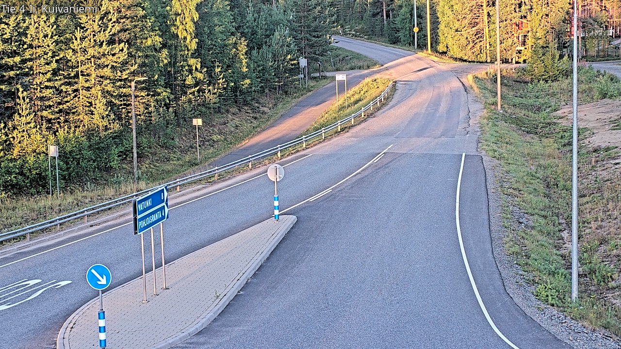 Weather Camera Image Väg 4 Ii, Kuivaniemi, Ii, Pohjois-Pohjanmaa