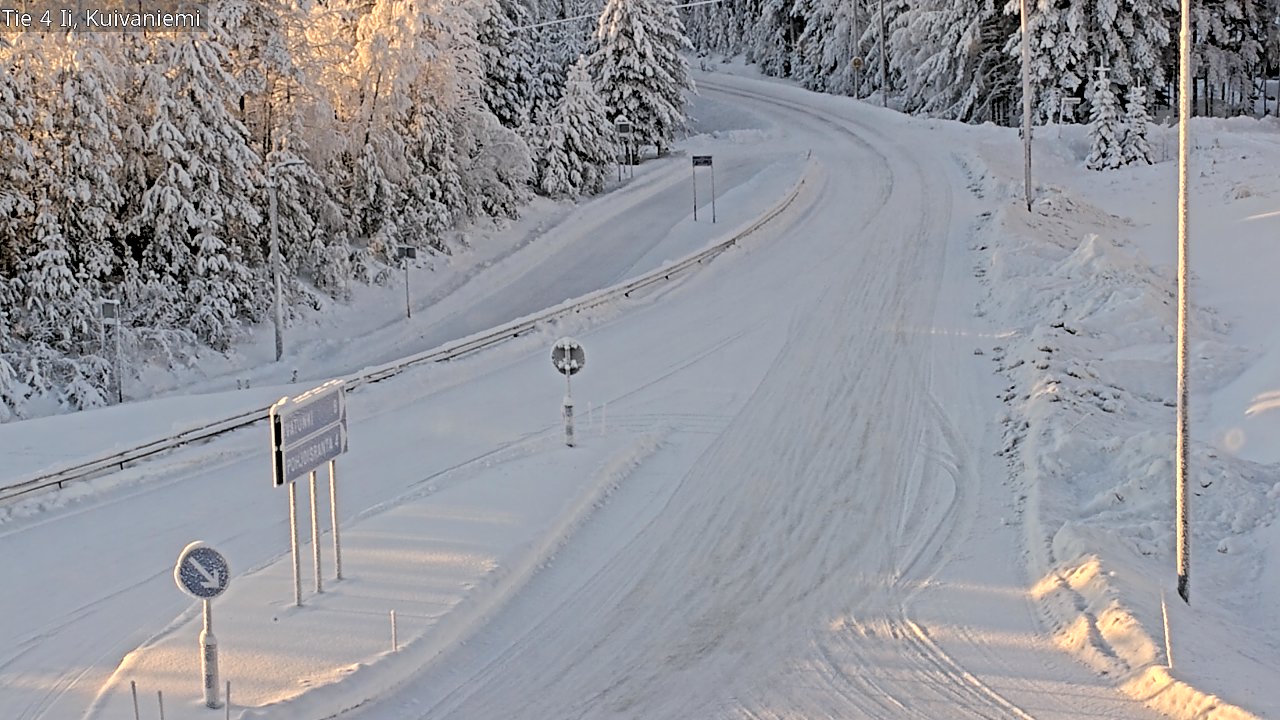 Weather Camera Image Väg 4 Ii, Kuivaniemi, Ii, Pohjois-Pohjanmaa