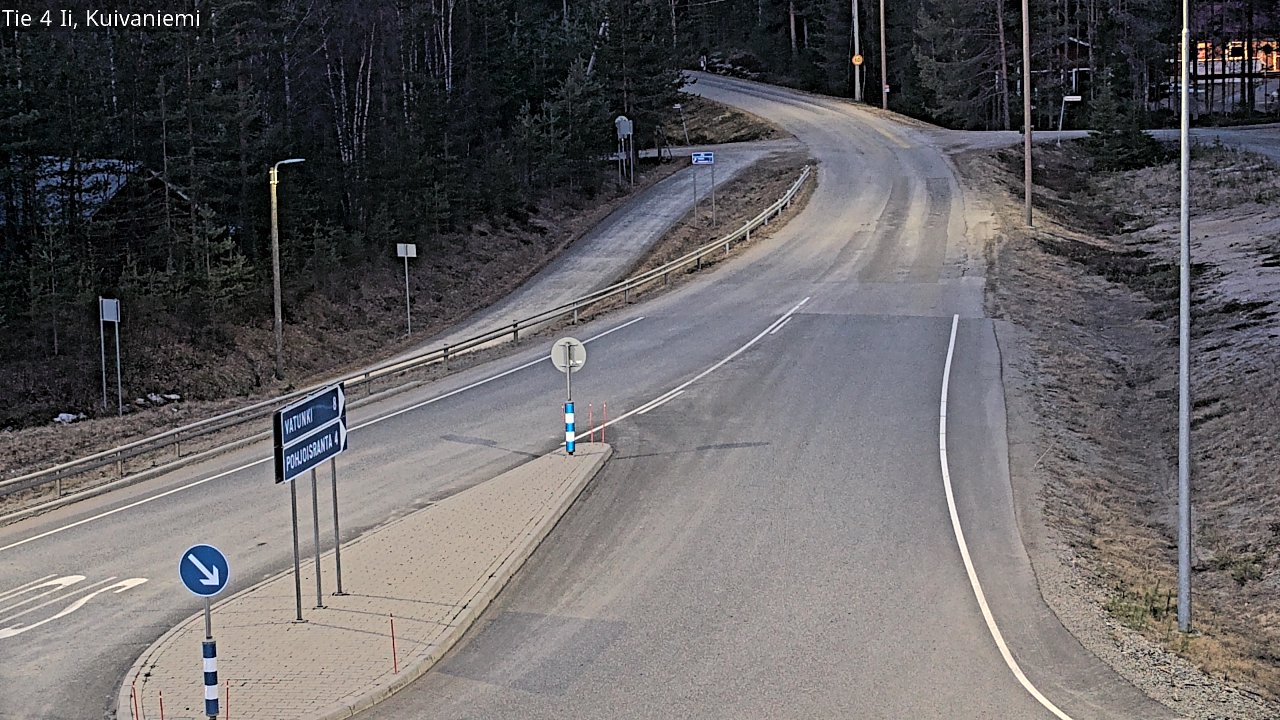 Weather Camera Image Väg 4 Ii, Kuivaniemi, Ii, Pohjois-Pohjanmaa