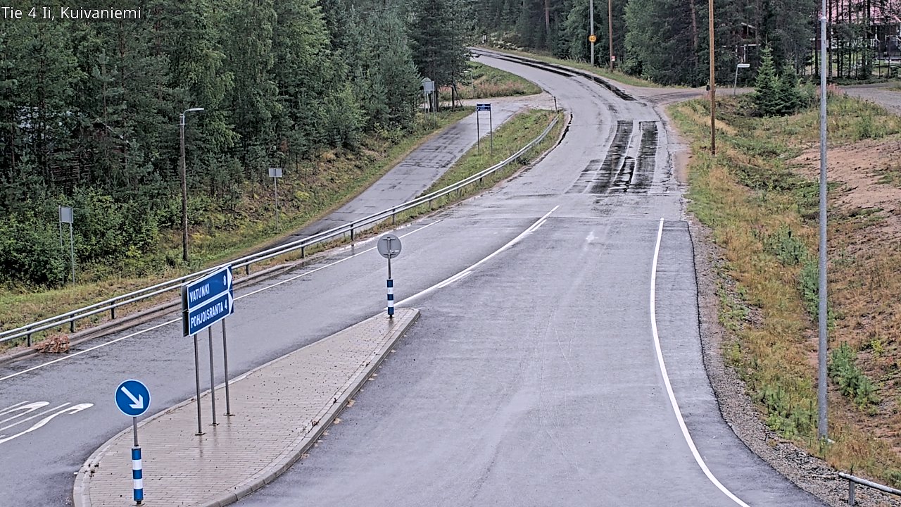 Weather Camera Image Väg 4 Ii, Kuivaniemi, Ii, Pohjois-Pohjanmaa
