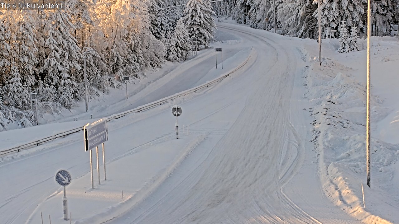Weather Camera Image Väg 4 Ii, Kuivaniemi, Ii, Pohjois-Pohjanmaa