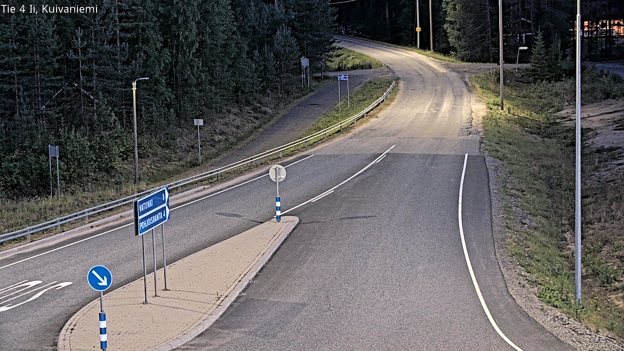 Weather Camera Image Väg 4 Ii, Kuivaniemi, Ii, Pohjois-Pohjanmaa