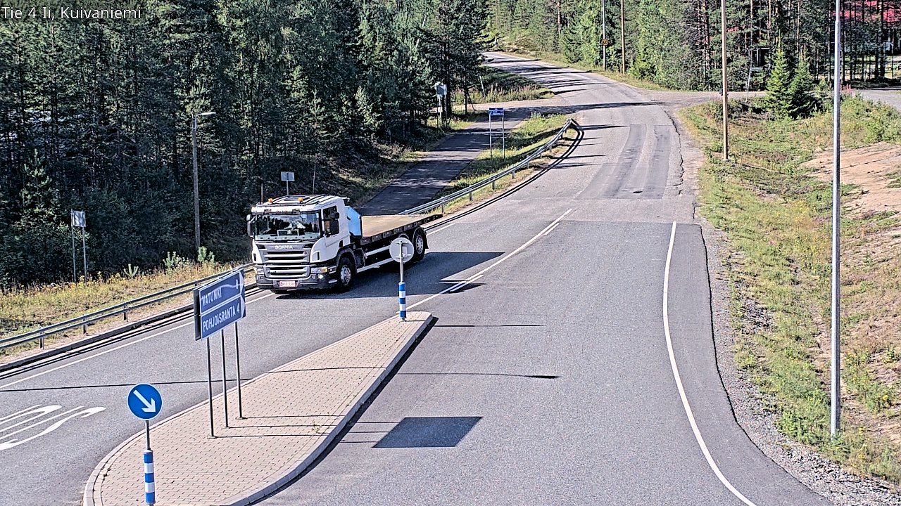 Weather Camera Image Väg 4 Ii, Kuivaniemi, Ii, Pohjois-Pohjanmaa