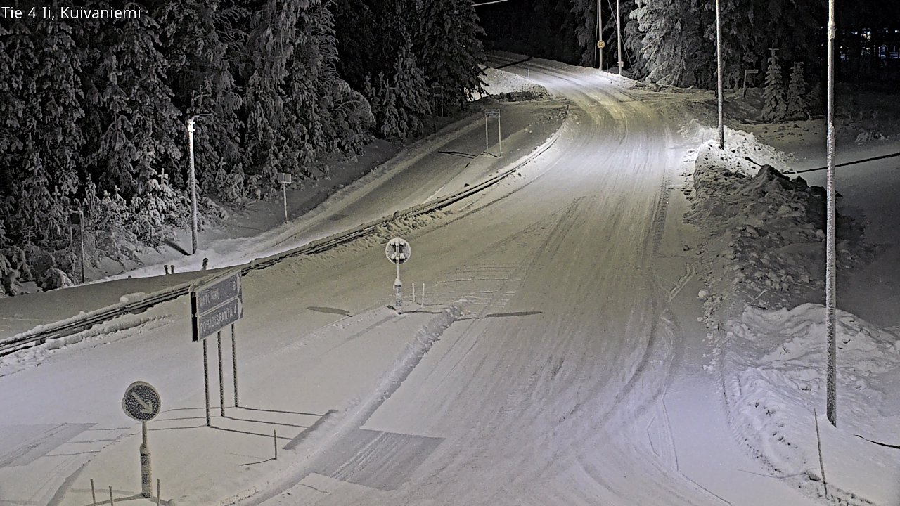 Weather Camera Image Väg 4 Ii, Kuivaniemi, Ii, Pohjois-Pohjanmaa