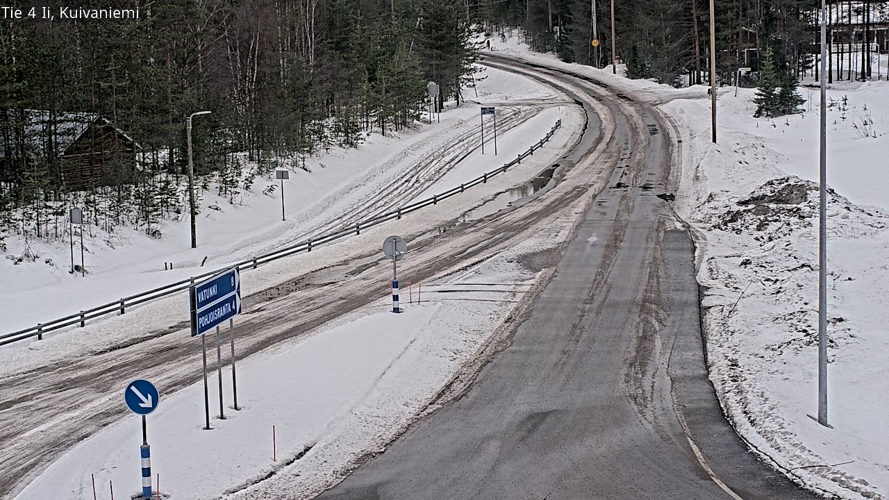 Weather Camera Image Väg 4 Ii, Kuivaniemi, Ii, Pohjois-Pohjanmaa