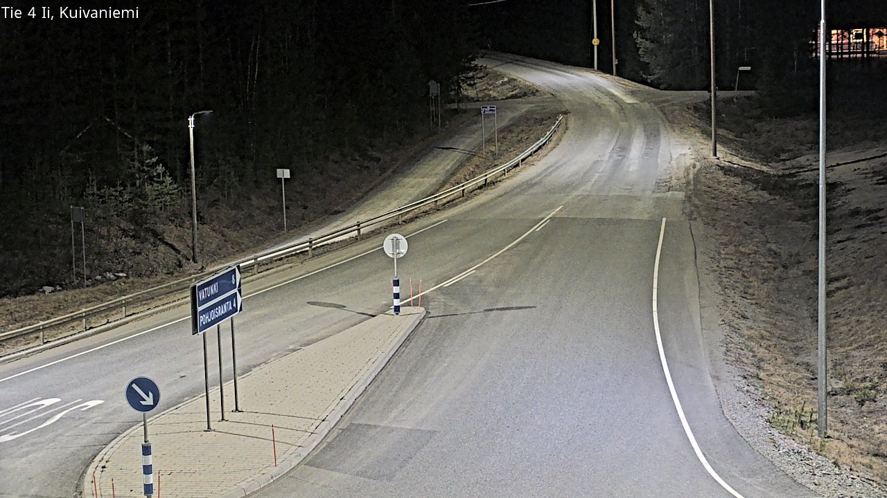Weather Camera Image Väg 4 Ii, Kuivaniemi, Ii, Pohjois-Pohjanmaa