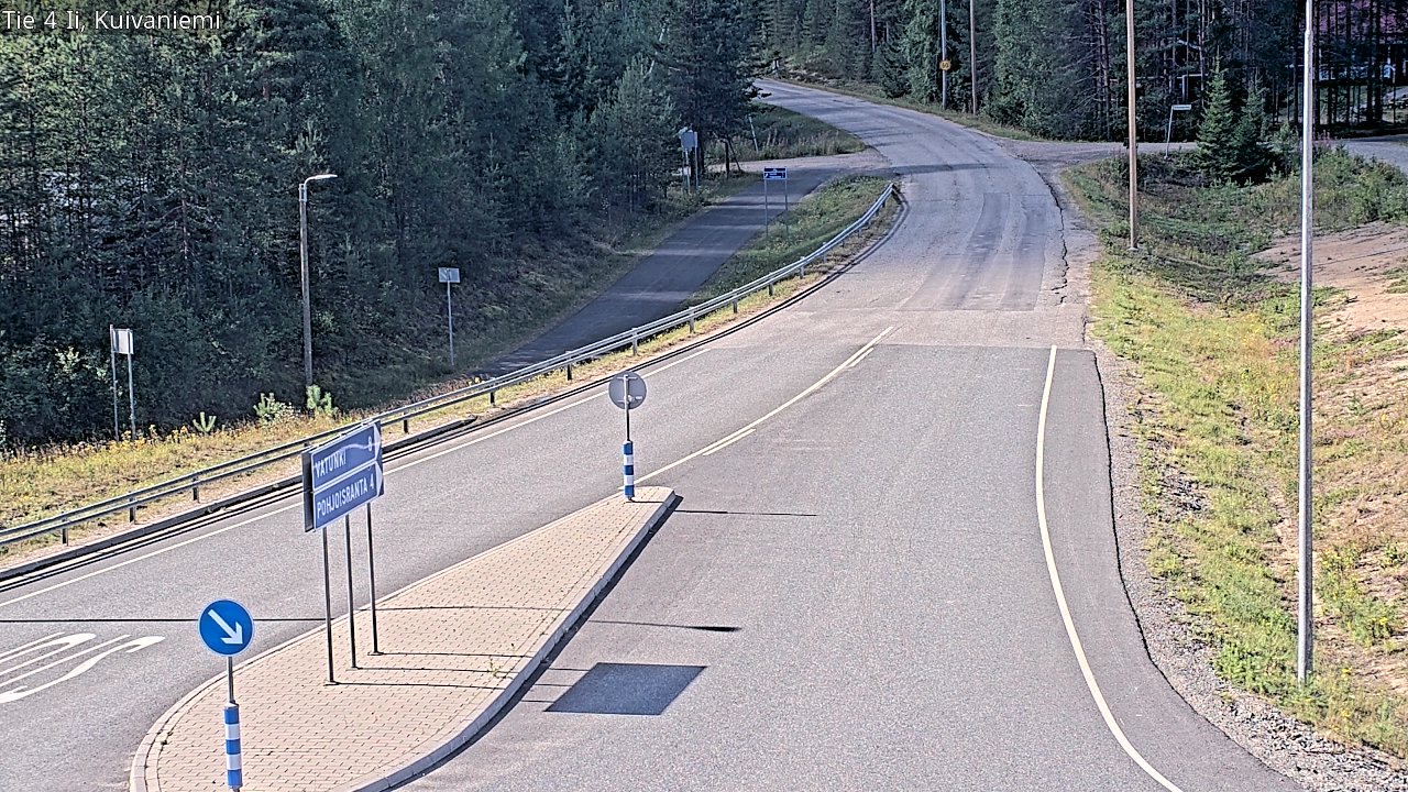 Weather Camera Image Väg 4 Ii, Kuivaniemi, Ii, Pohjois-Pohjanmaa