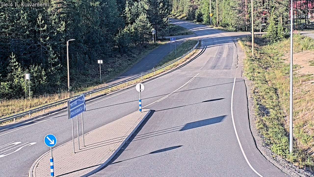 Weather Camera Image Väg 4 Ii, Kuivaniemi, Ii, Pohjois-Pohjanmaa