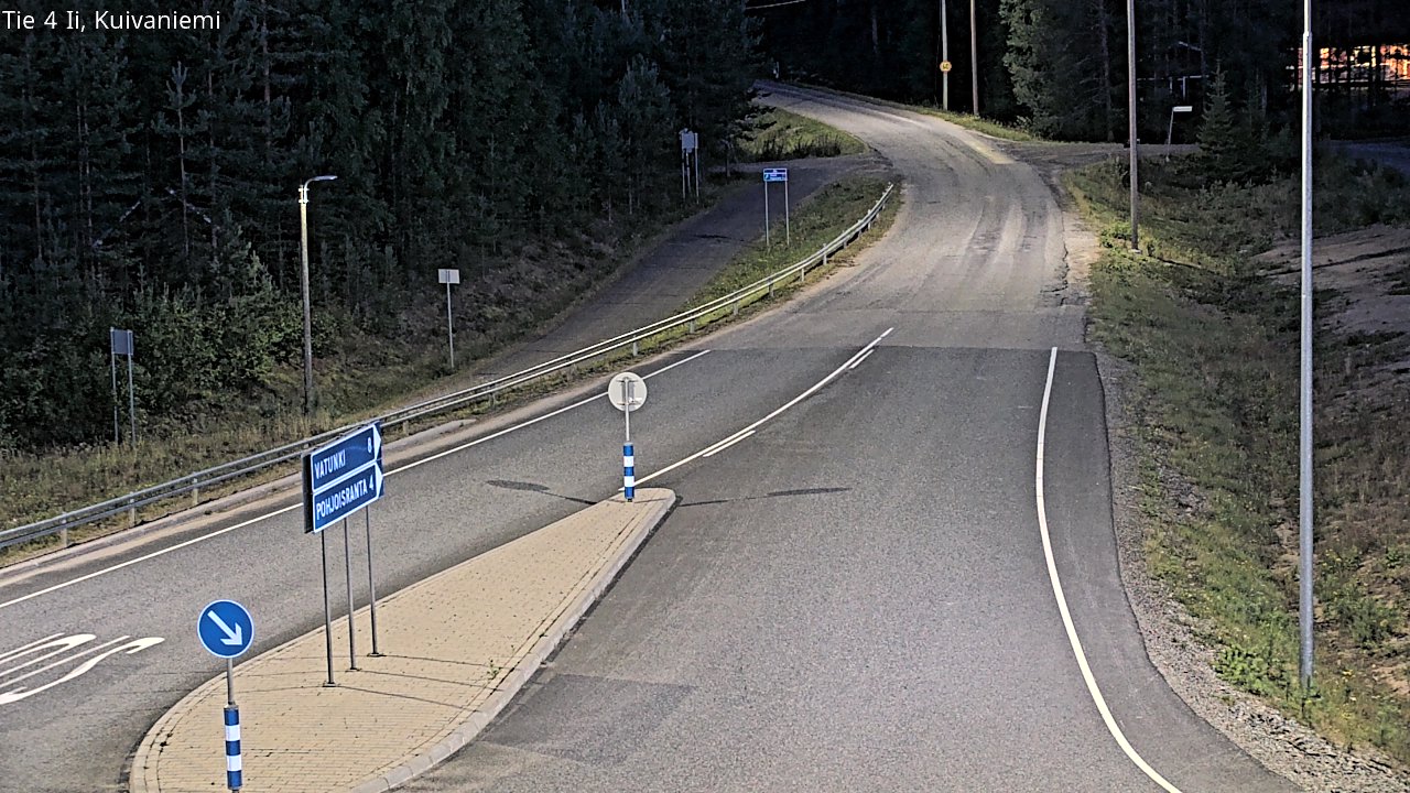 Weather Camera Image Väg 4 Ii, Kuivaniemi, Ii, Pohjois-Pohjanmaa