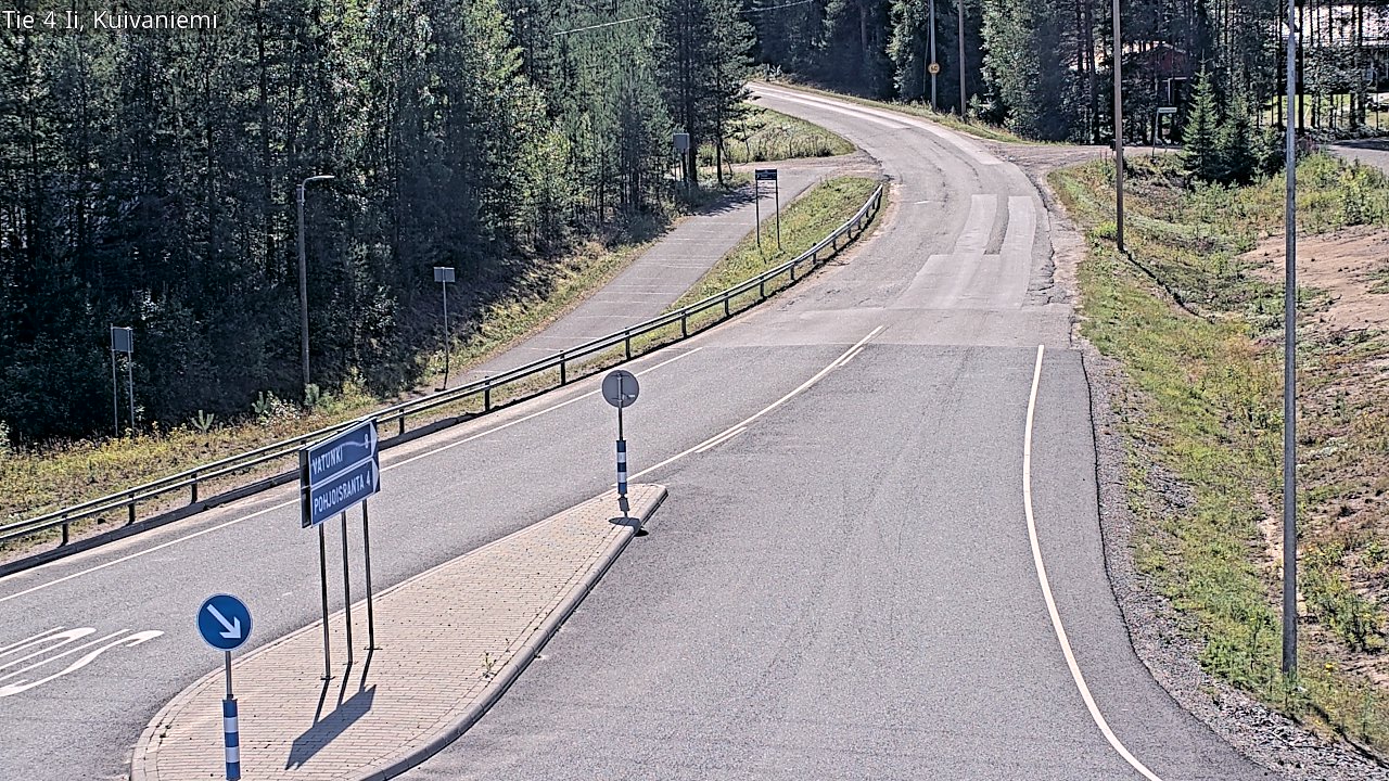 Weather Camera Image Väg 4 Ii, Kuivaniemi, Ii, Pohjois-Pohjanmaa