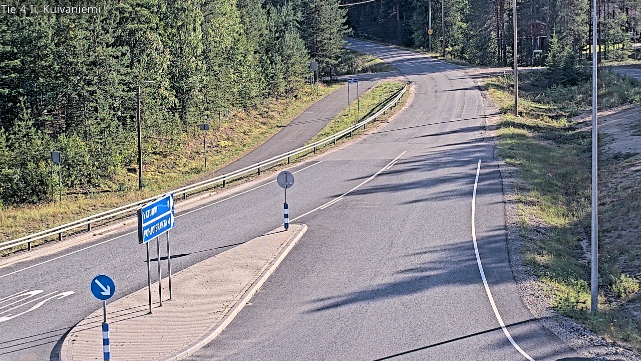 Weather Camera Image Väg 4 Ii, Kuivaniemi, Ii, Pohjois-Pohjanmaa