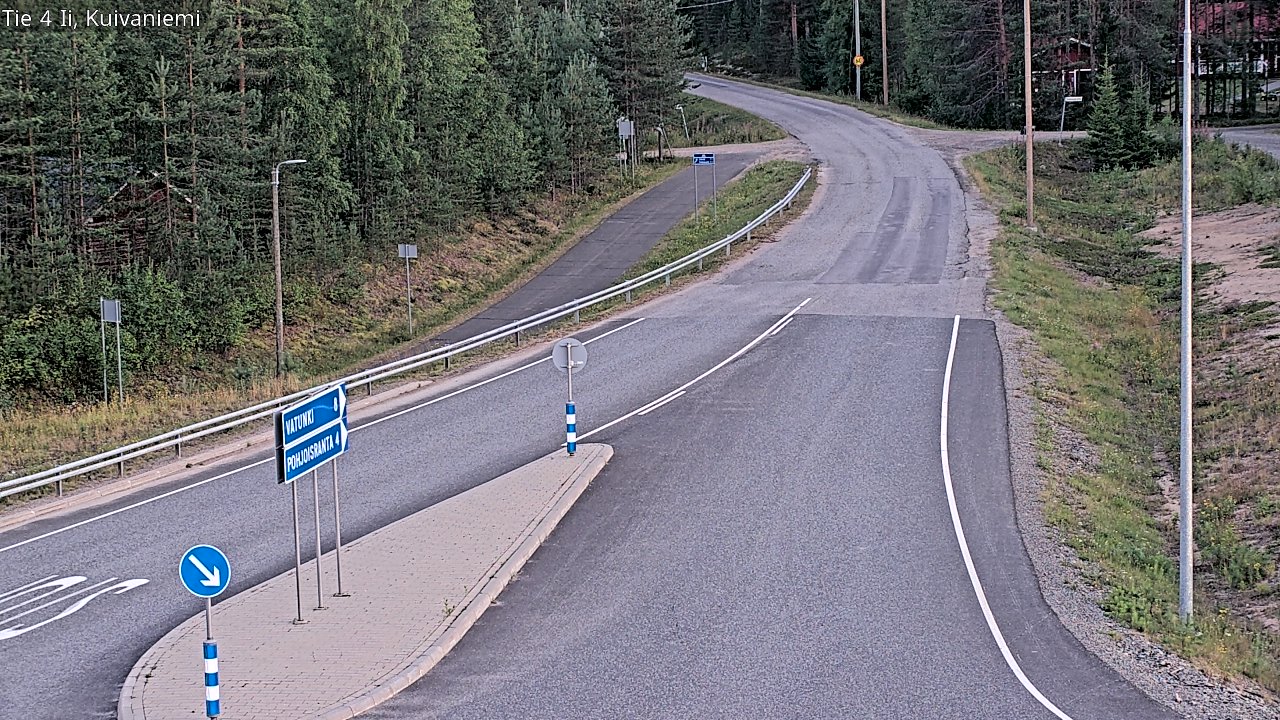 Weather Camera Image Väg 4 Ii, Kuivaniemi, Ii, Pohjois-Pohjanmaa