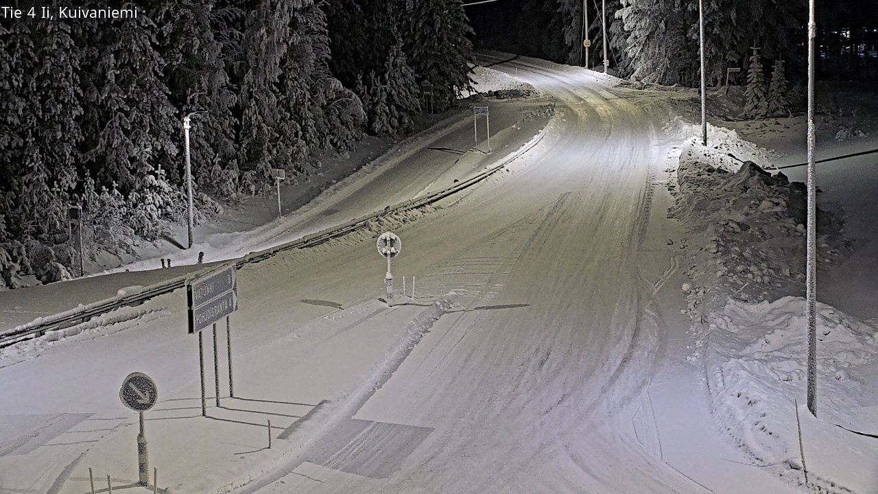 Weather Camera Image Väg 4 Ii, Kuivaniemi, Ii, Pohjois-Pohjanmaa