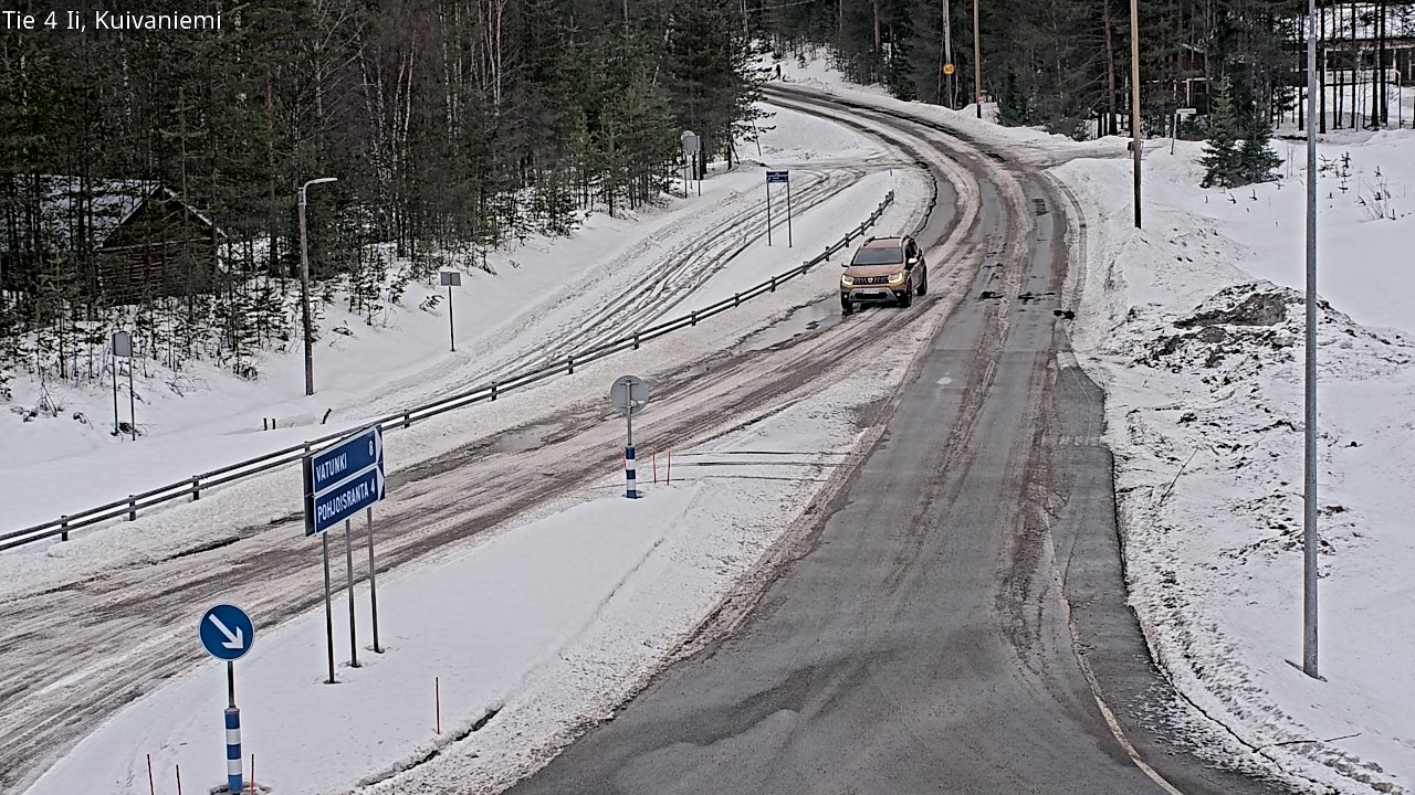 Weather Camera Image Väg 4 Ii, Kuivaniemi, Ii, Pohjois-Pohjanmaa