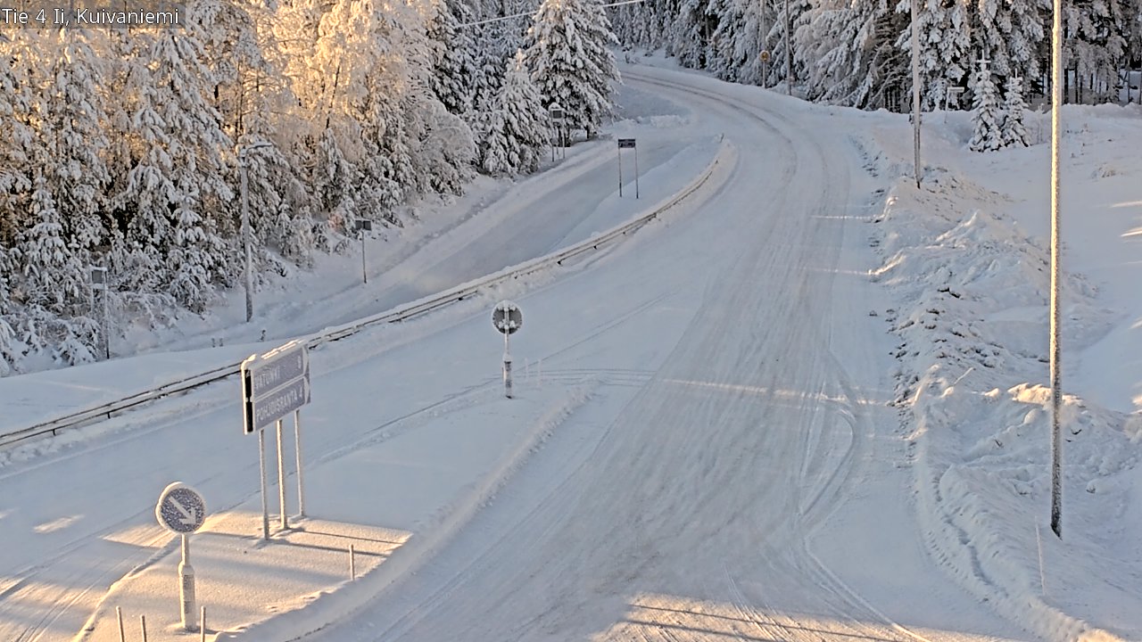 Weather Camera Image Väg 4 Ii, Kuivaniemi, Ii, Pohjois-Pohjanmaa