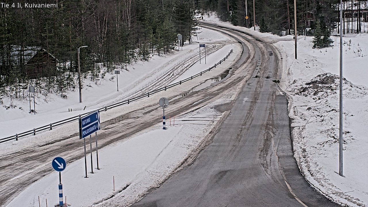 Weather Camera Image Väg 4 Ii, Kuivaniemi, Ii, Pohjois-Pohjanmaa