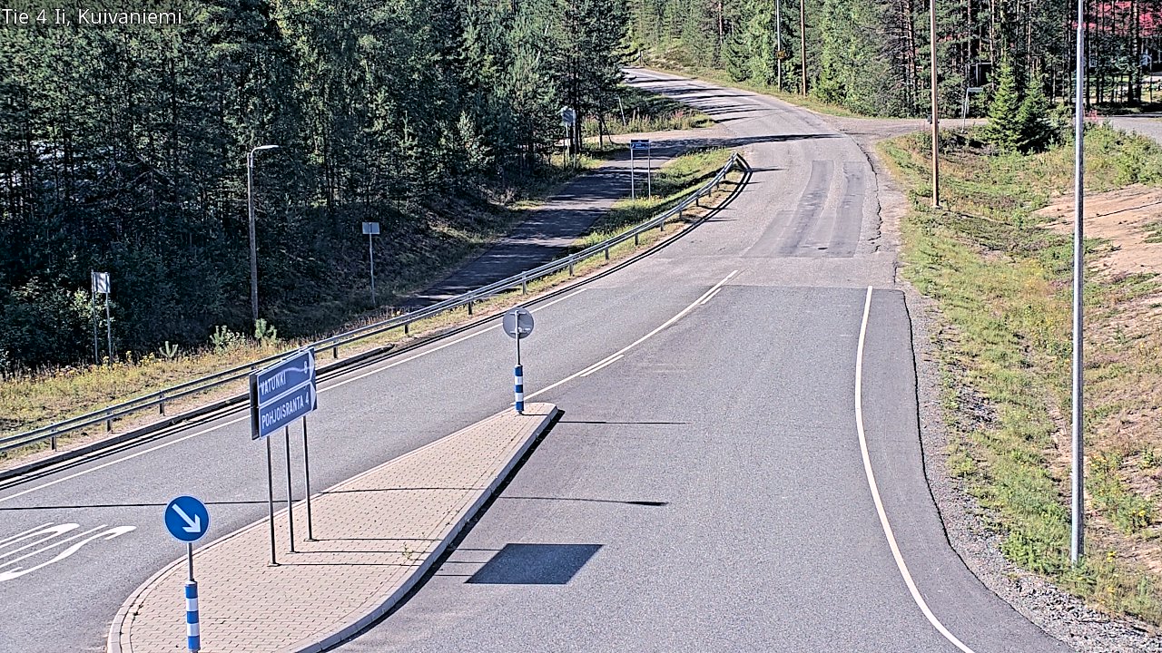Weather Camera Image Väg 4 Ii, Kuivaniemi, Ii, Pohjois-Pohjanmaa