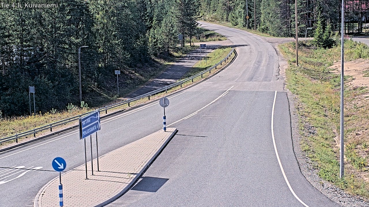 Weather Camera Image Väg 4 Ii, Kuivaniemi, Ii, Pohjois-Pohjanmaa