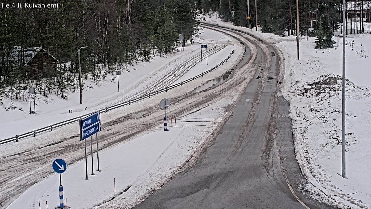 Weather Camera Image Väg 4 Ii, Kuivaniemi, Ii, Pohjois-Pohjanmaa