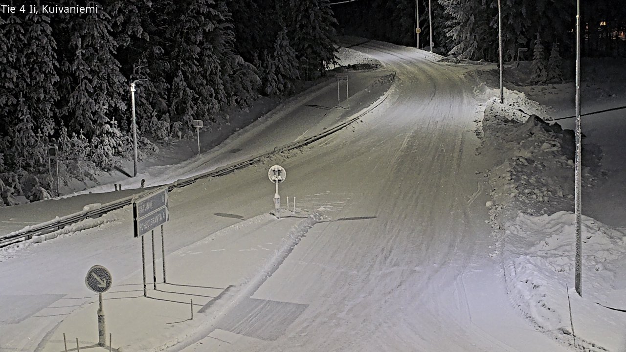 Weather Camera Image Väg 4 Ii, Kuivaniemi, Ii, Pohjois-Pohjanmaa