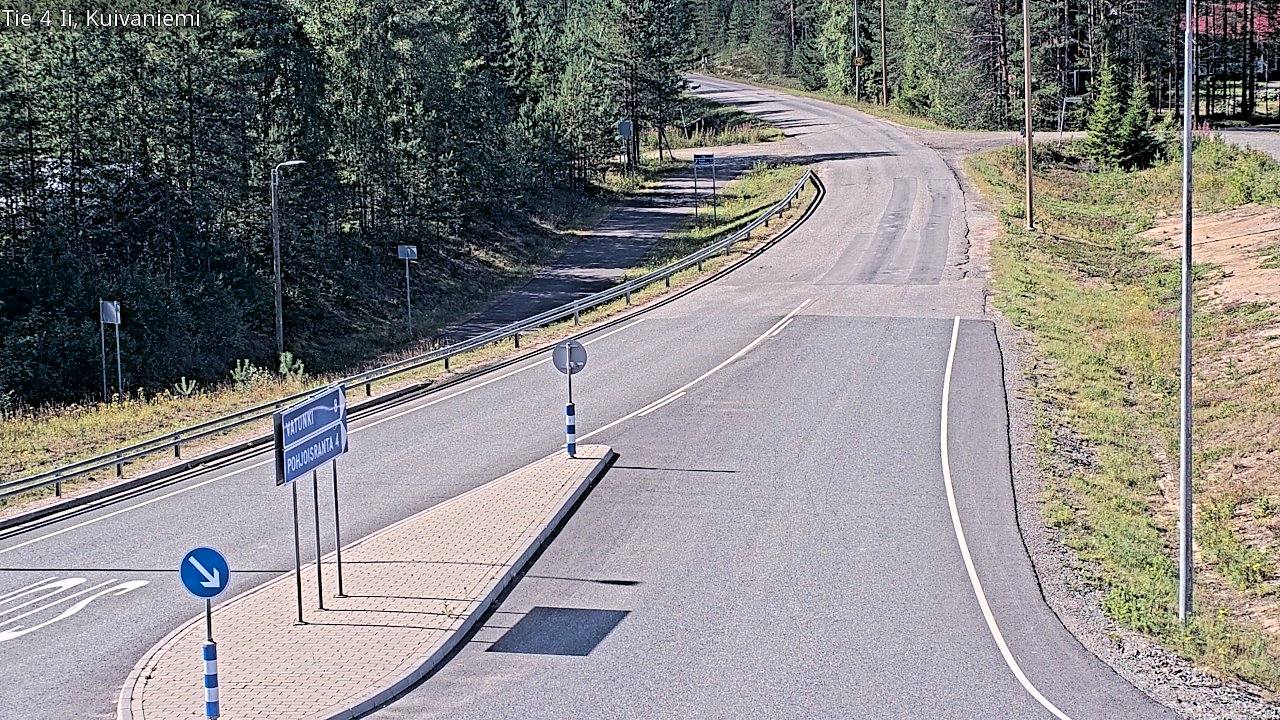 Weather Camera Image Väg 4 Ii, Kuivaniemi, Ii, Pohjois-Pohjanmaa