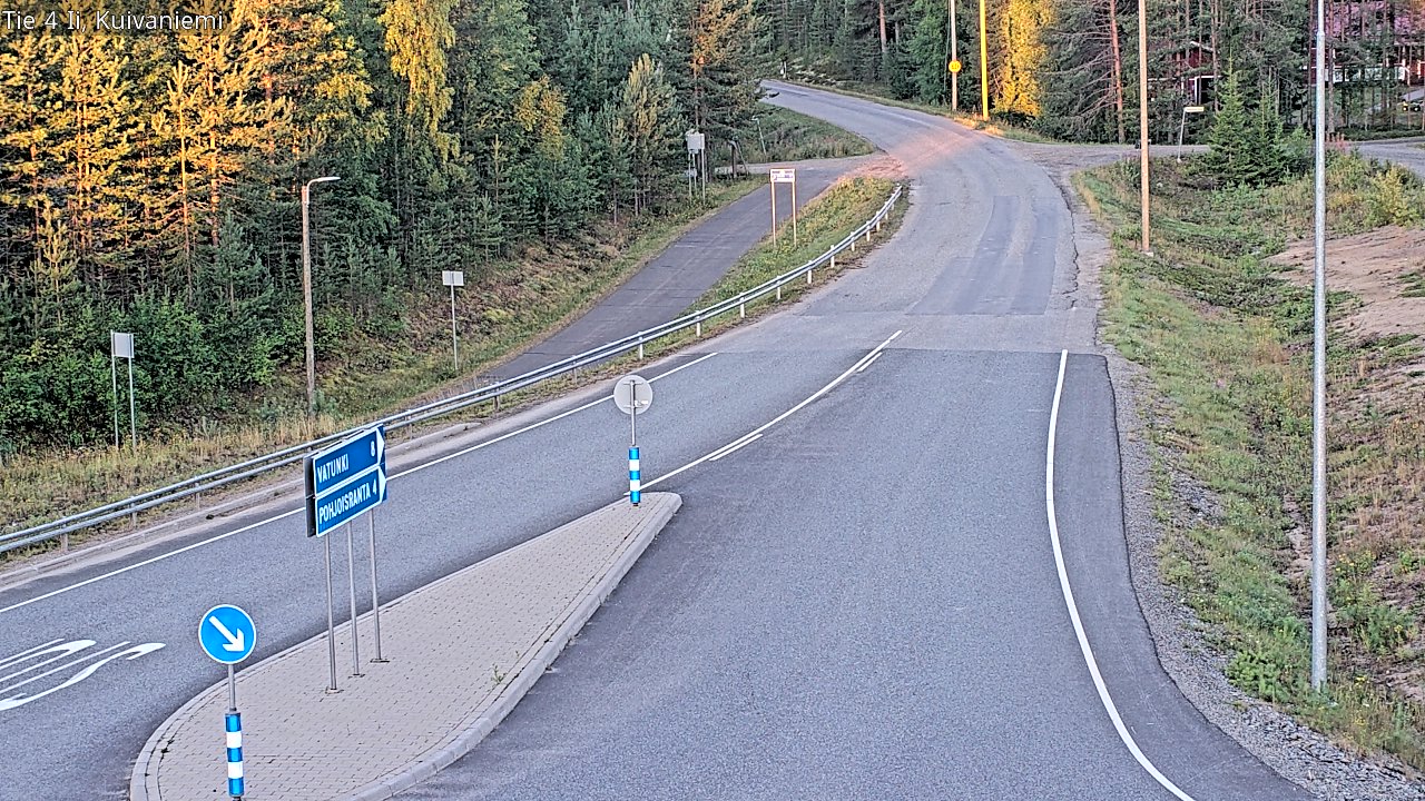 Weather Camera Image Väg 4 Ii, Kuivaniemi, Ii, Pohjois-Pohjanmaa