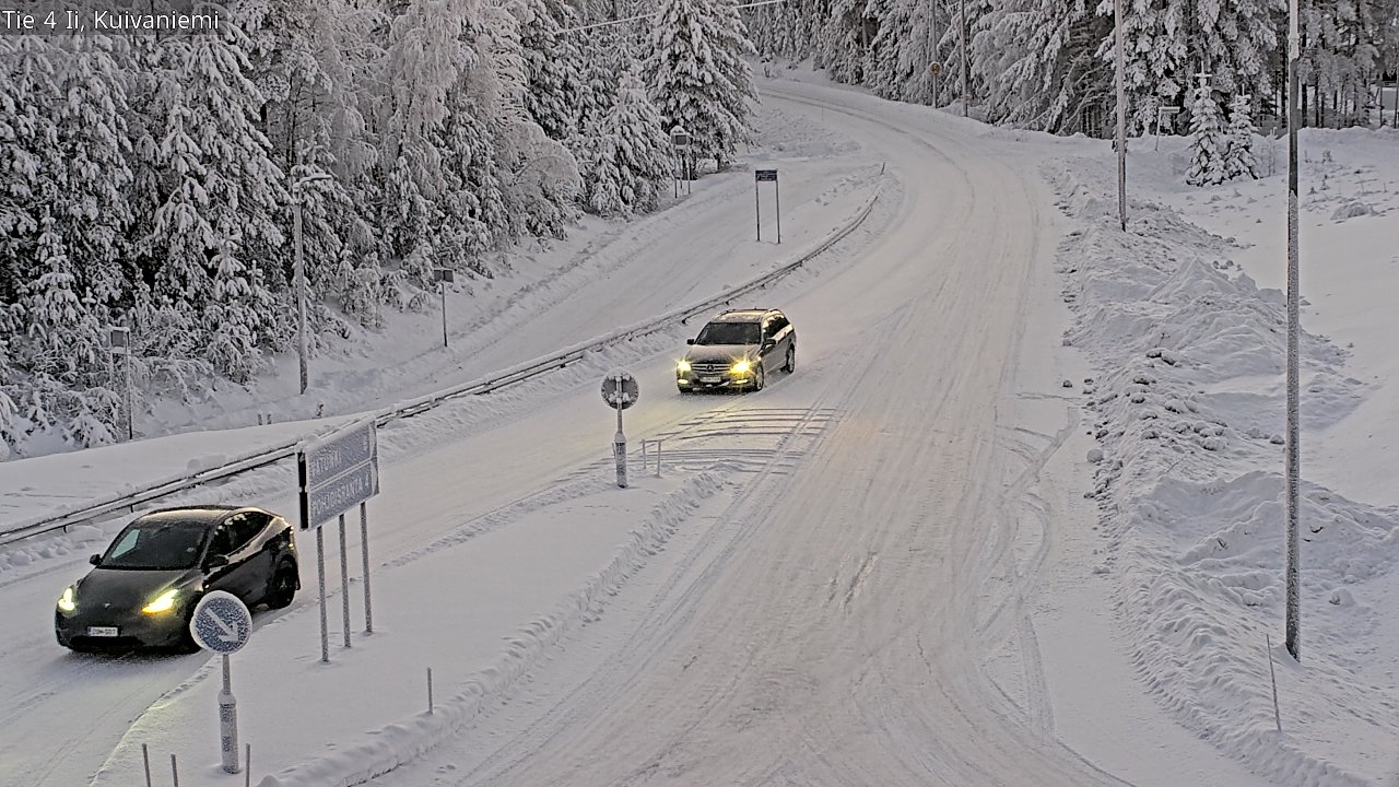 Weather Camera Image Väg 4 Ii, Kuivaniemi, Ii, Pohjois-Pohjanmaa