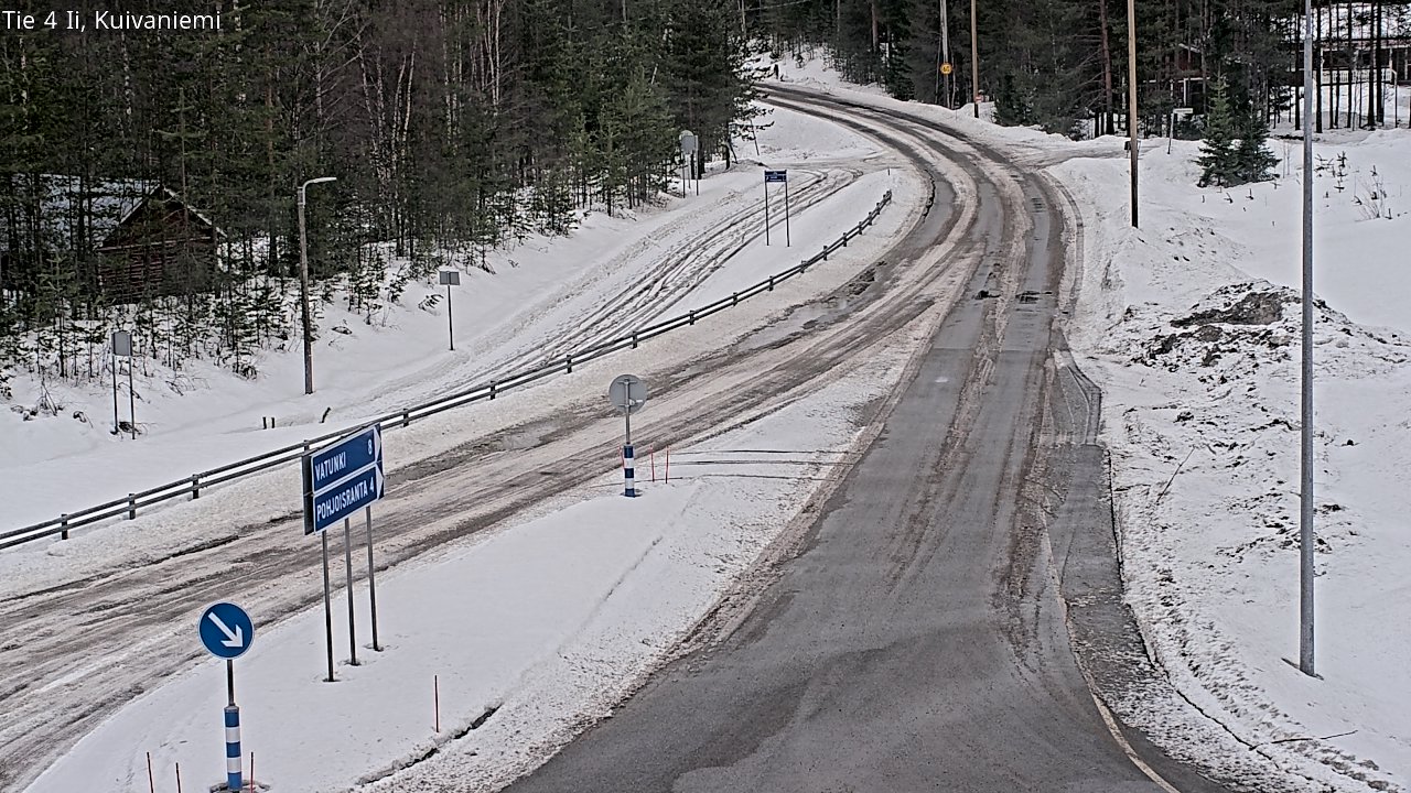 Weather Camera Image Väg 4 Ii, Kuivaniemi, Ii, Pohjois-Pohjanmaa