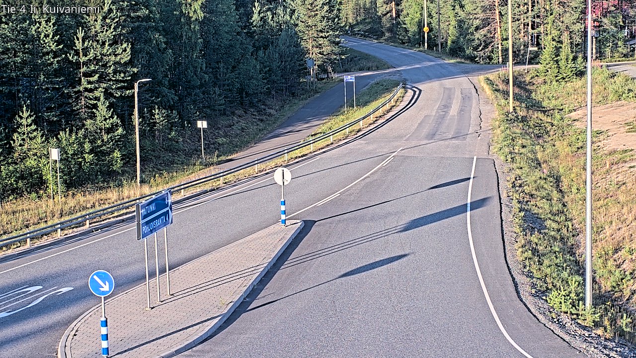 Weather Camera Image Väg 4 Ii, Kuivaniemi, Ii, Pohjois-Pohjanmaa