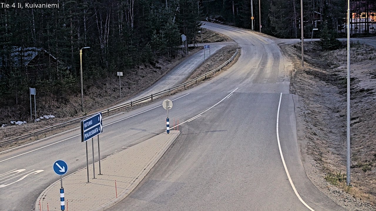 Weather Camera Image Road 4 Ii, Kuivaniemi, Ii, Pohjois-Pohjanmaa