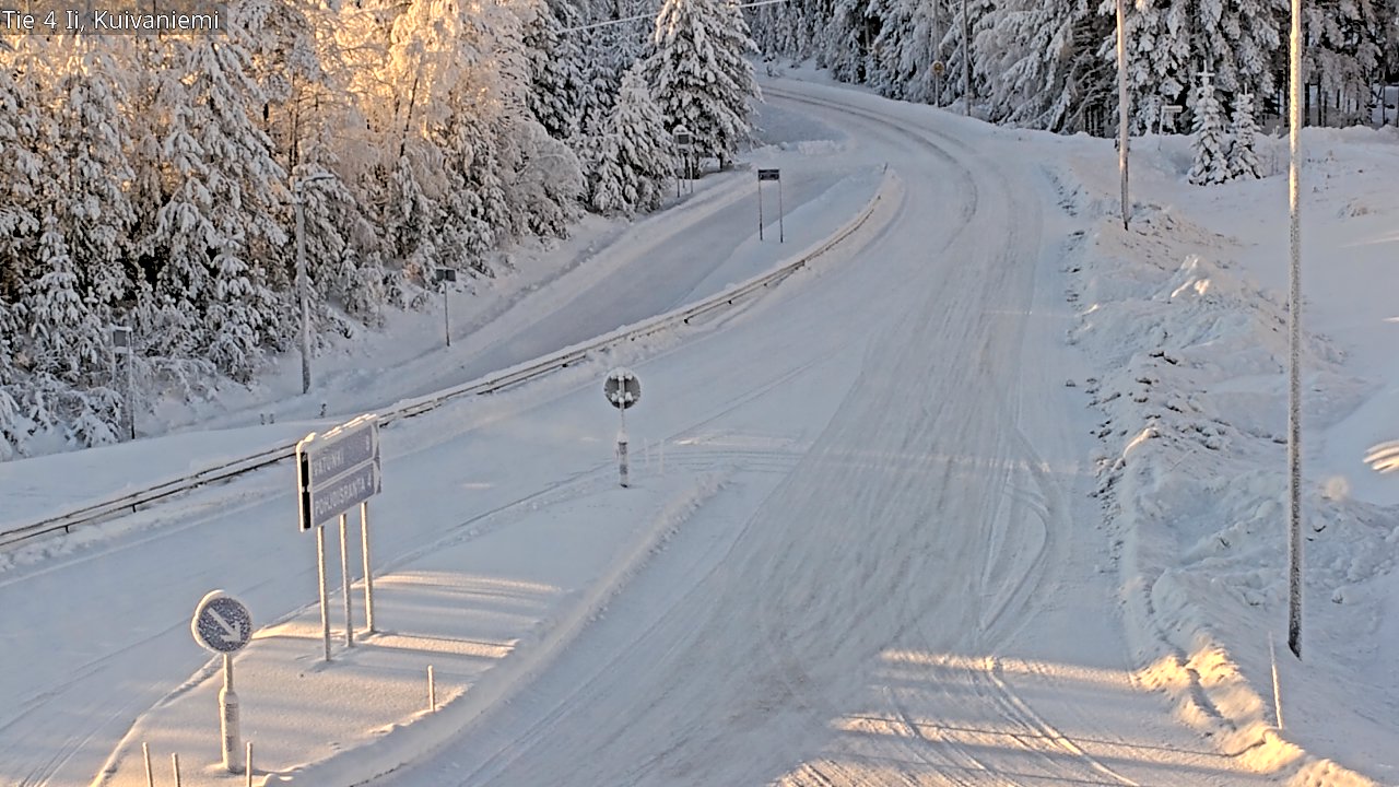 Weather Camera Image Väg 4 Ii, Kuivaniemi, Ii, Pohjois-Pohjanmaa