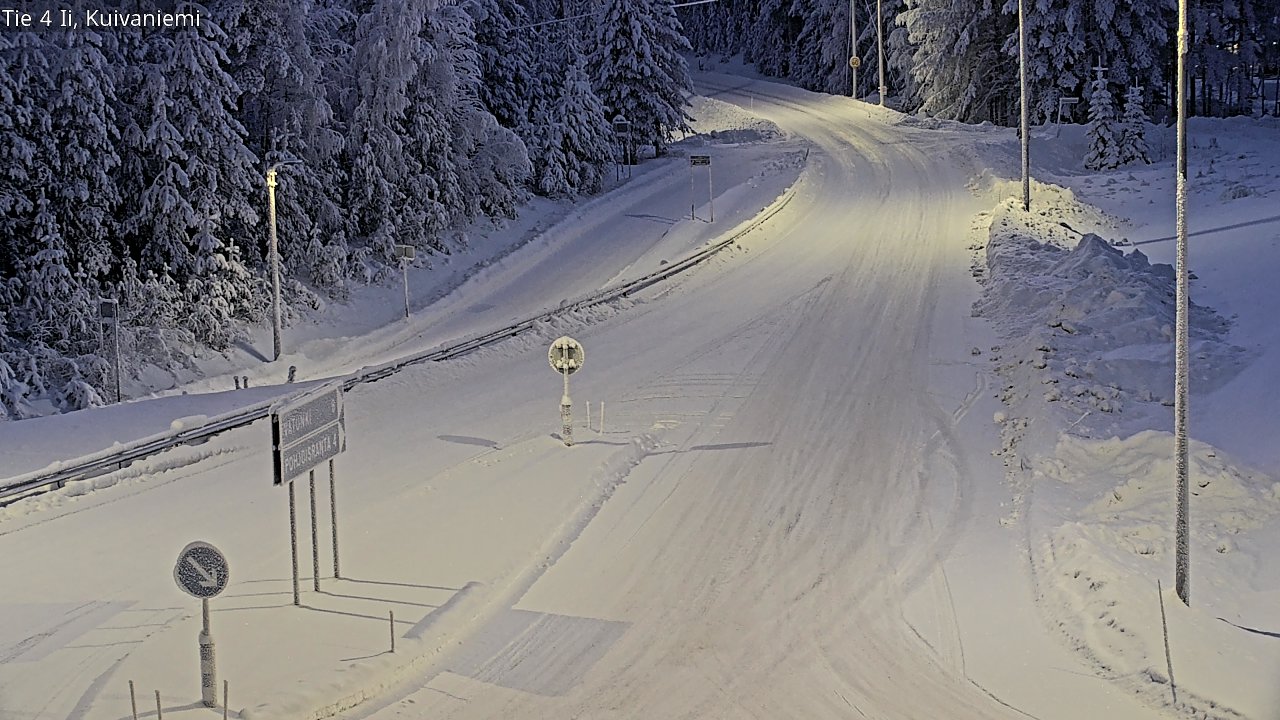 Weather Camera Image Väg 4 Ii, Kuivaniemi, Ii, Pohjois-Pohjanmaa