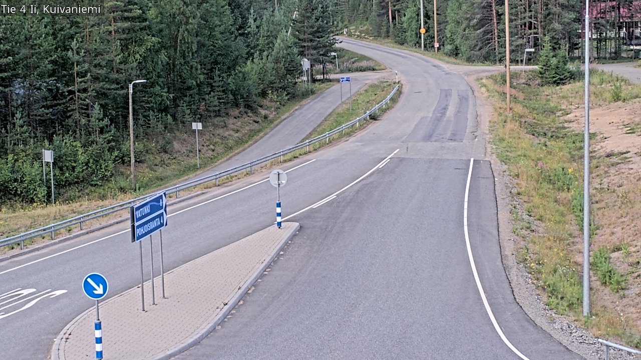 Weather Camera Image Väg 4 Ii, Kuivaniemi, Ii, Pohjois-Pohjanmaa