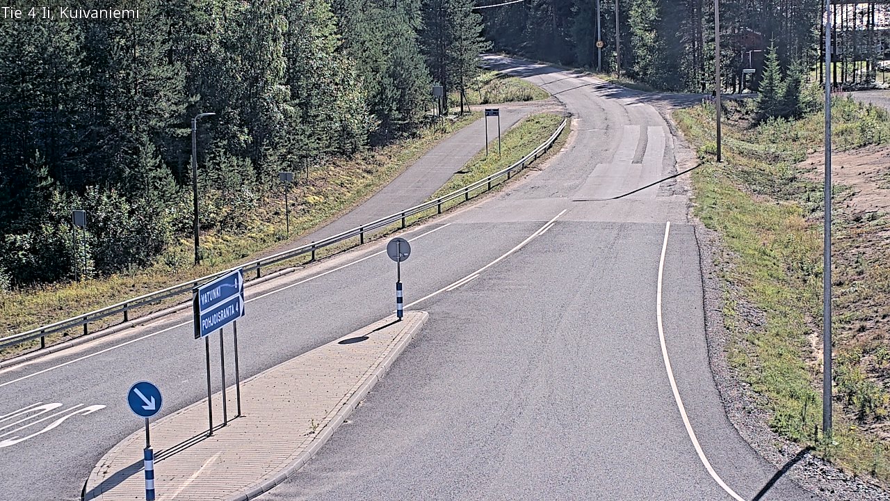 Weather Camera Image Väg 4 Ii, Kuivaniemi, Ii, Pohjois-Pohjanmaa