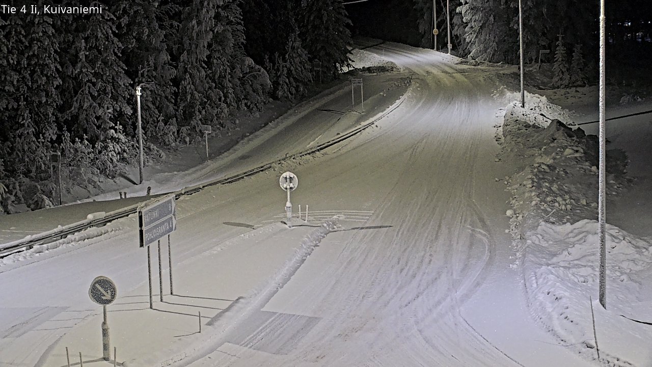Weather Camera Image Väg 4 Ii, Kuivaniemi, Ii, Pohjois-Pohjanmaa