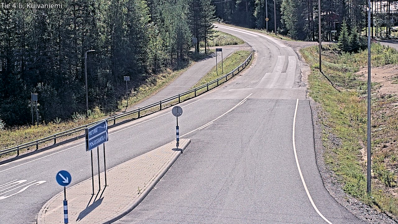 Weather Camera Image Väg 4 Ii, Kuivaniemi, Ii, Pohjois-Pohjanmaa