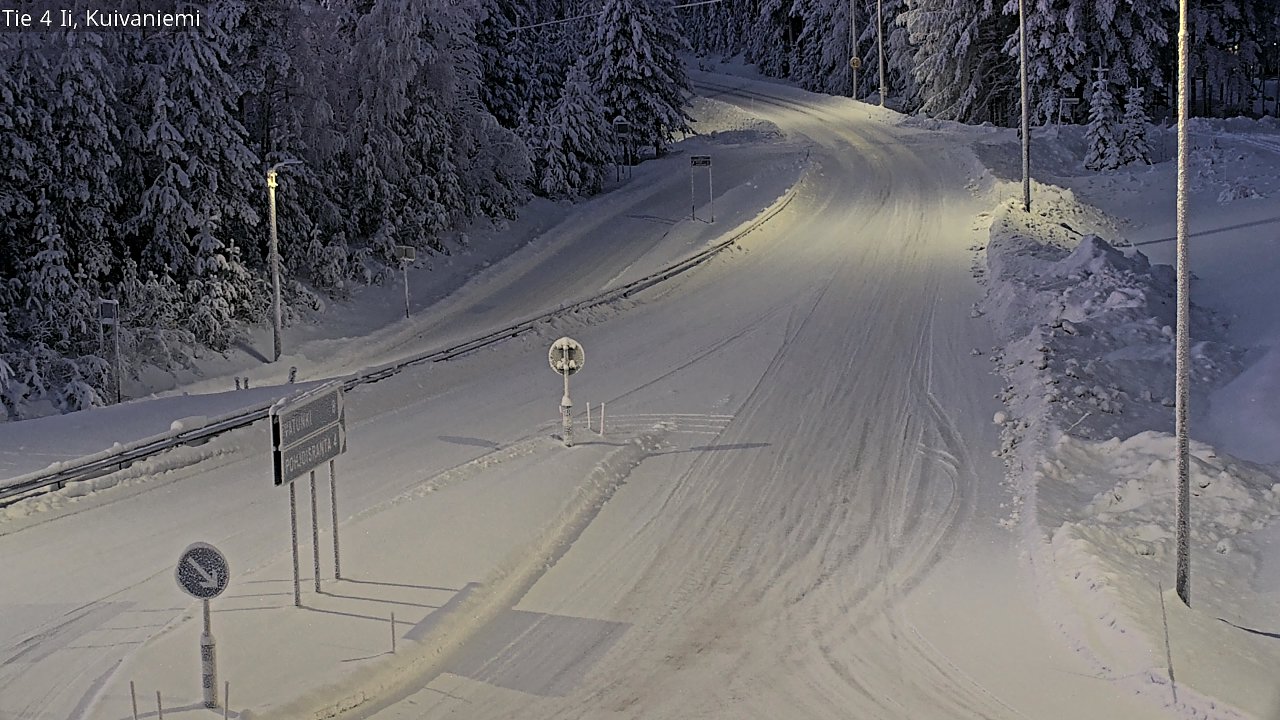 Weather Camera Image Väg 4 Ii, Kuivaniemi, Ii, Pohjois-Pohjanmaa