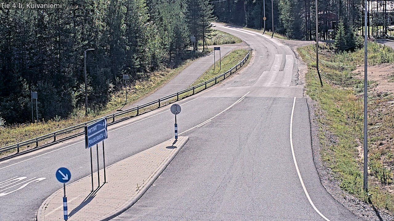 Weather Camera Image Väg 4 Ii, Kuivaniemi, Ii, Pohjois-Pohjanmaa