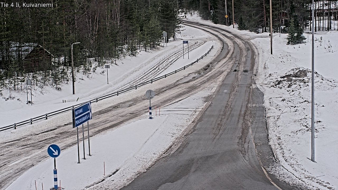 Weather Camera Image Väg 4 Ii, Kuivaniemi, Ii, Pohjois-Pohjanmaa