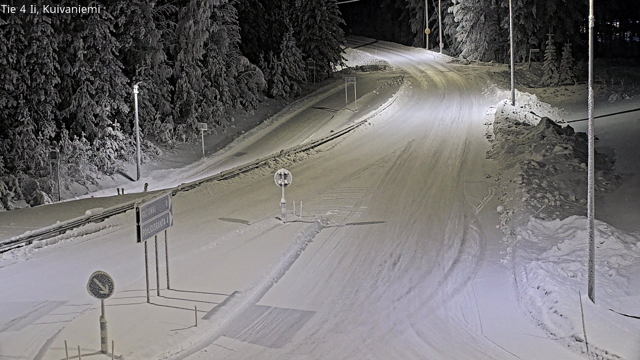 Weather Camera Image Väg 4 Ii, Kuivaniemi, Ii, Pohjois-Pohjanmaa