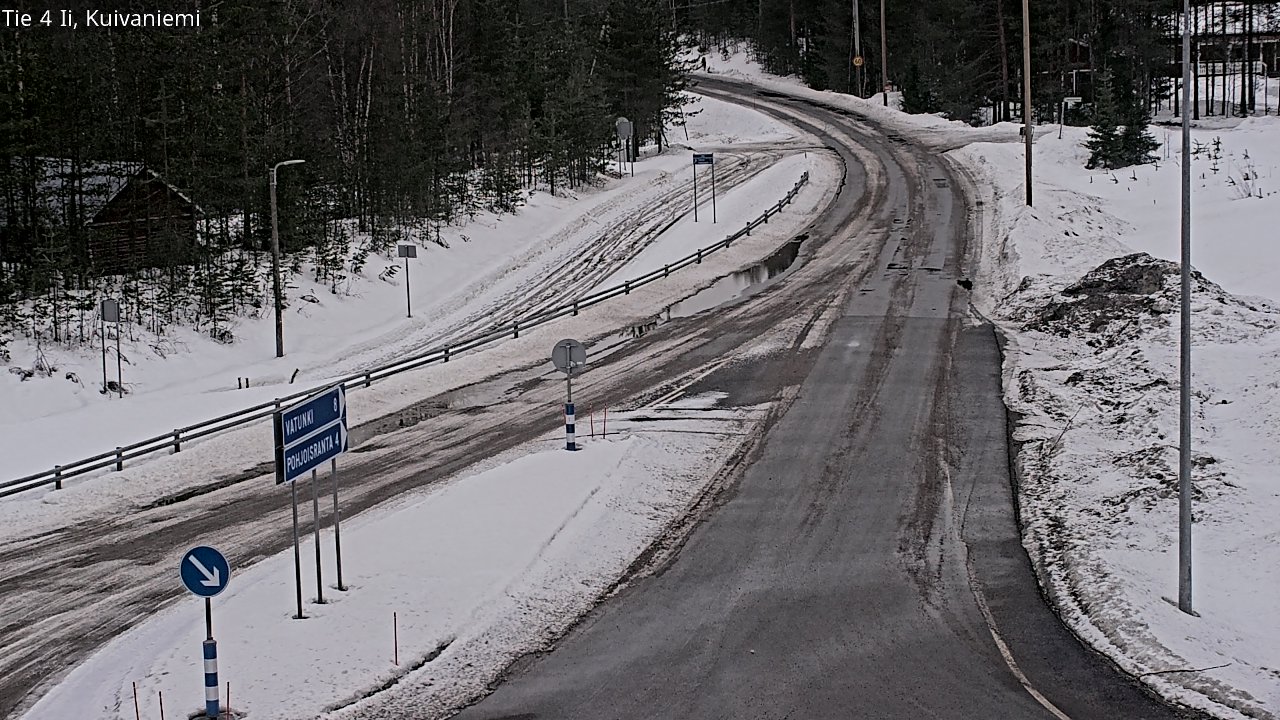 Weather Camera Image Väg 4 Ii, Kuivaniemi, Ii, Pohjois-Pohjanmaa