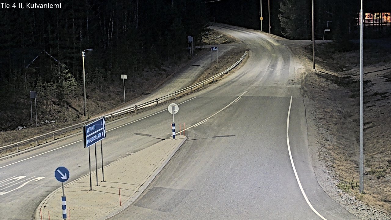 Weather Camera Image Väg 4 Ii, Kuivaniemi, Ii, Pohjois-Pohjanmaa
