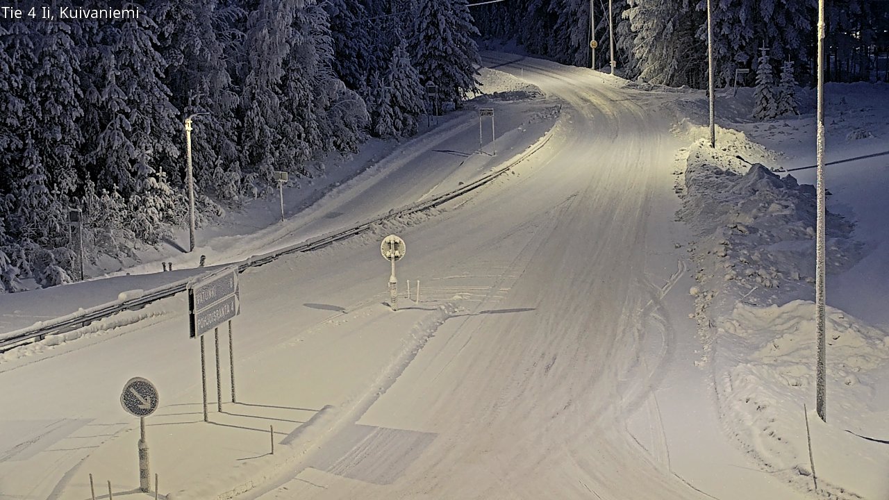 Weather Camera Image Väg 4 Ii, Kuivaniemi, Ii, Pohjois-Pohjanmaa