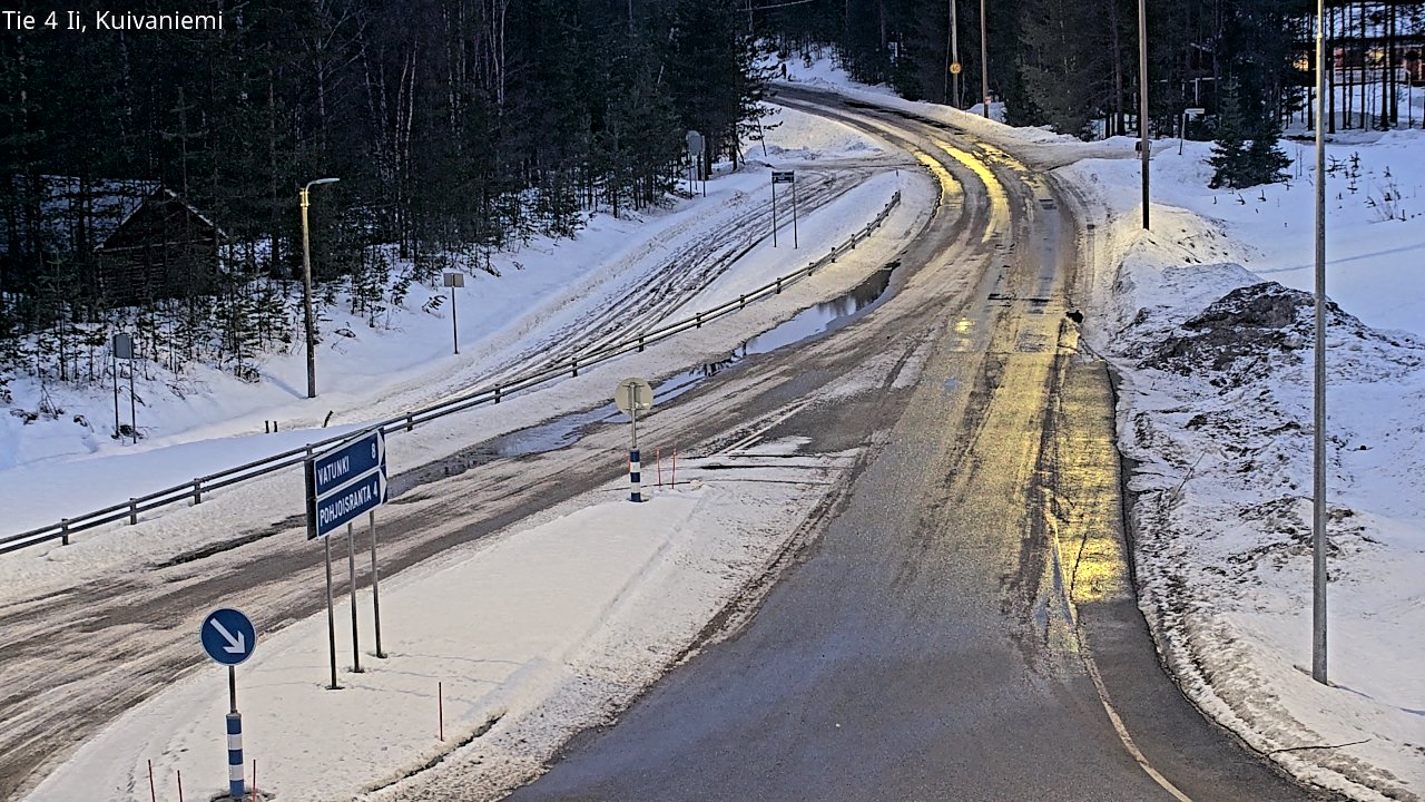Weather Camera Image Väg 4 Ii, Kuivaniemi, Ii, Pohjois-Pohjanmaa