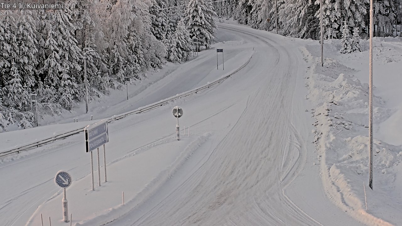 Weather Camera Image Väg 4 Ii, Kuivaniemi, Ii, Pohjois-Pohjanmaa