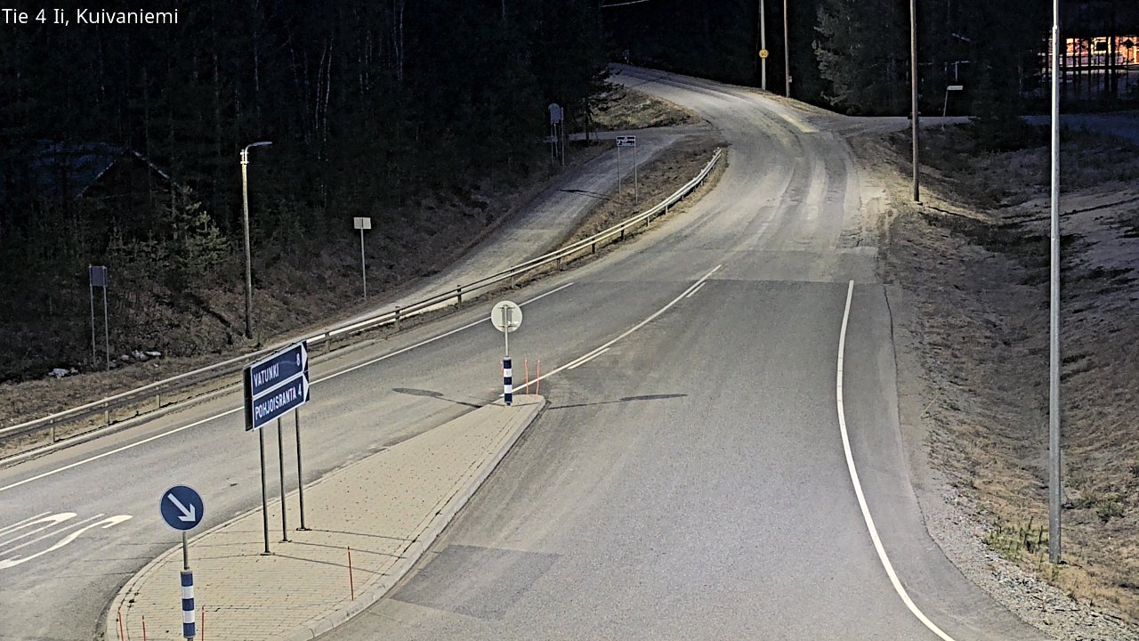 Weather Camera Image Väg 4 Ii, Kuivaniemi, Ii, Pohjois-Pohjanmaa