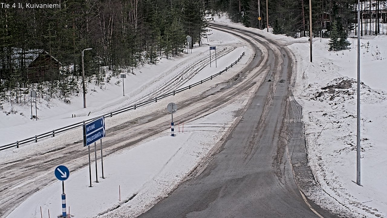 Weather Camera Image Väg 4 Ii, Kuivaniemi, Ii, Pohjois-Pohjanmaa